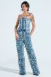 I DONT CHASE I ATTRACT DISTRESSED DARK BLUE DENIM JUMPSUIT Supply