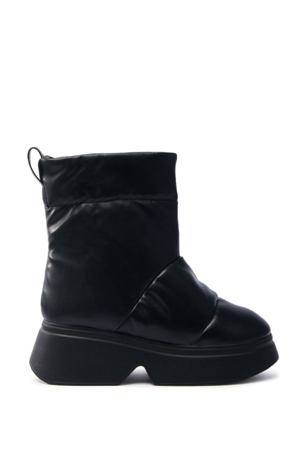 SNOWMOBILE BLACK FLAT BOOTIE Supply