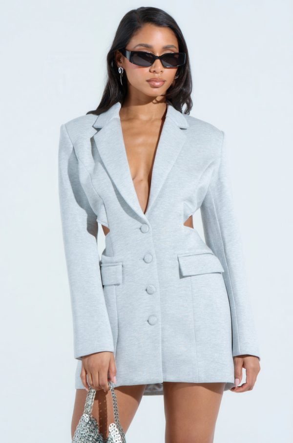 RACHEL SCUBA BLAZER DRESS Supply