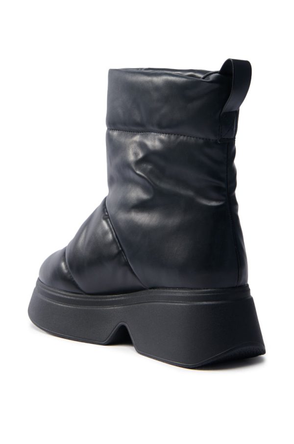 SNOWMOBILE BLACK FLAT BOOTIE Supply