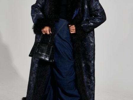 WILD CARD BROCADE TRENCH COAT Online Sale