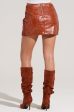 ALLIGATOR TEARS FAUX LEATHER MINI SKIRT Sale