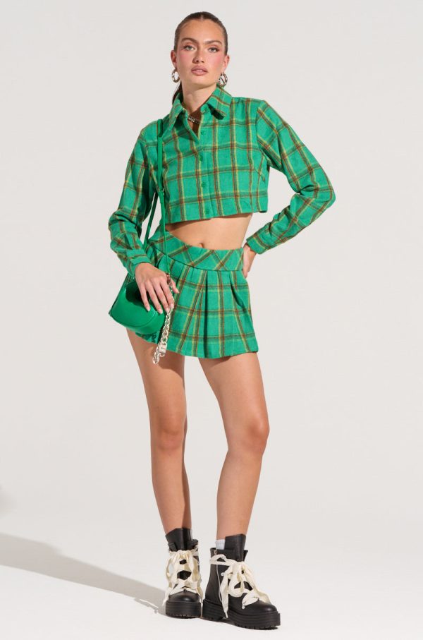 LUCKY GIRL PLEATED MINI SKIRT Hot on Sale