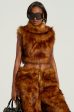 WILD CHILD CROPPED FUR VEST For Discount