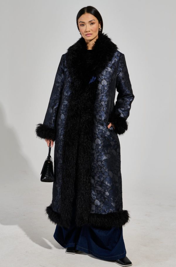 WILD CARD BROCADE TRENCH COAT Online Sale