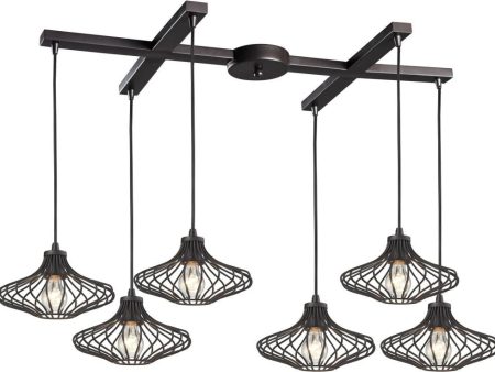 Yardley 6 Light Pendant In Oil Rubbed Bronze Online now