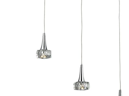 Alea 3 Light Led Pendant In Polished Chrome Supply