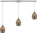 Vines 3 Light Pendant In Satin Nickel Supply