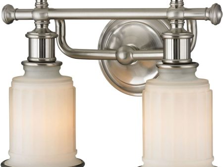 Acadia 2 Light Vanity In Brushed Nickel Online