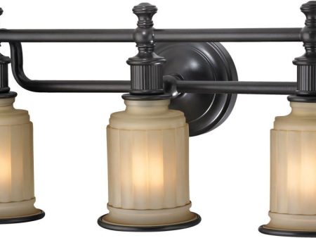 Acadia 3 Light Vanity In Oil Rubbed Bronze Online now