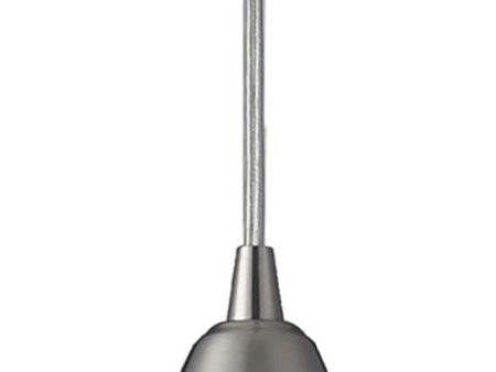 Arco Baleno 1 Light Led Pendant In Satin Nickel and Coco Glass Cheap