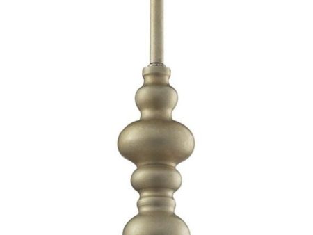 Watersphere 1 Light Pendant In Aged Silver and Champagne Glass For Discount