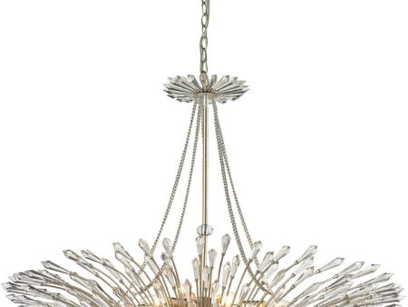 Viva Natura 8 Light Pendant In Aged Silver Sale