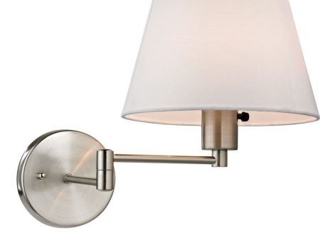 Avenal 1 Light Led Swingarm Sconce In Brushed Nickel Online Sale