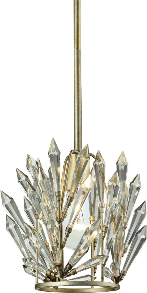 Viva Natura 1 Light Pendant In Aged Silver Sale