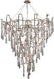 Veubronce 19 Light Chandelier In Tahla Bronze and Clear Crystal Fashion