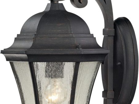 Wellington Park 1 Light Outdoor Sconce In Weathered Charcoal Online Hot Sale