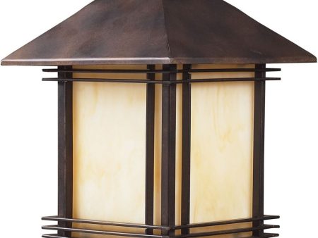 Blackwell 1 Light Outdoor Post Lamp In Hazelnut Bronze Online now