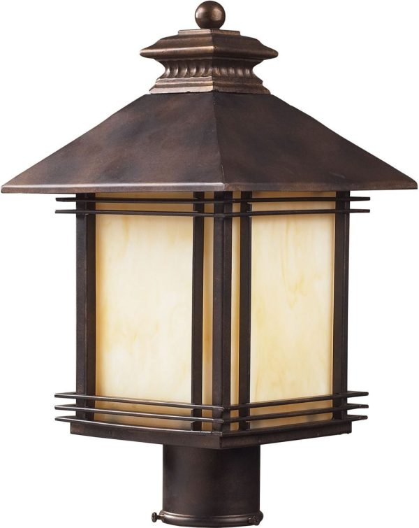 Blackwell 1 Light Outdoor Post Lamp In Hazelnut Bronze Online now